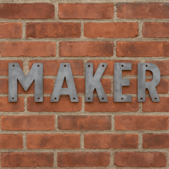 Raw Metal Letters – Custom House Address, Nursery Name Sign, or Rustic Family Wall Art
