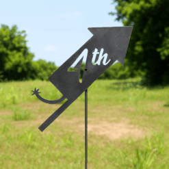 Metal Firework Garden Stake – Decorative Steel Yard Art for Outdoor Landscaping and Garden Decor