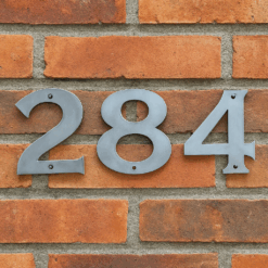 Raw Metal Numbers – Custom House Address, Office Sign, or Wedding Established Date Wall Art