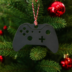 Gaming Controller Christmas Ornament – Metal Video Game Tree Decoration – Unique Stocking Stuffer Gift for Gamers